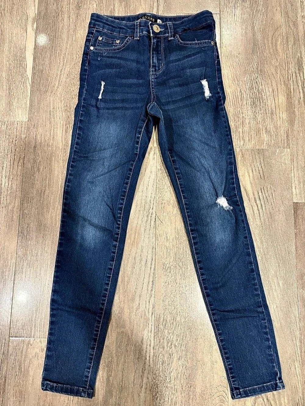 Guess Skinny Distressed Jeans in Blue
